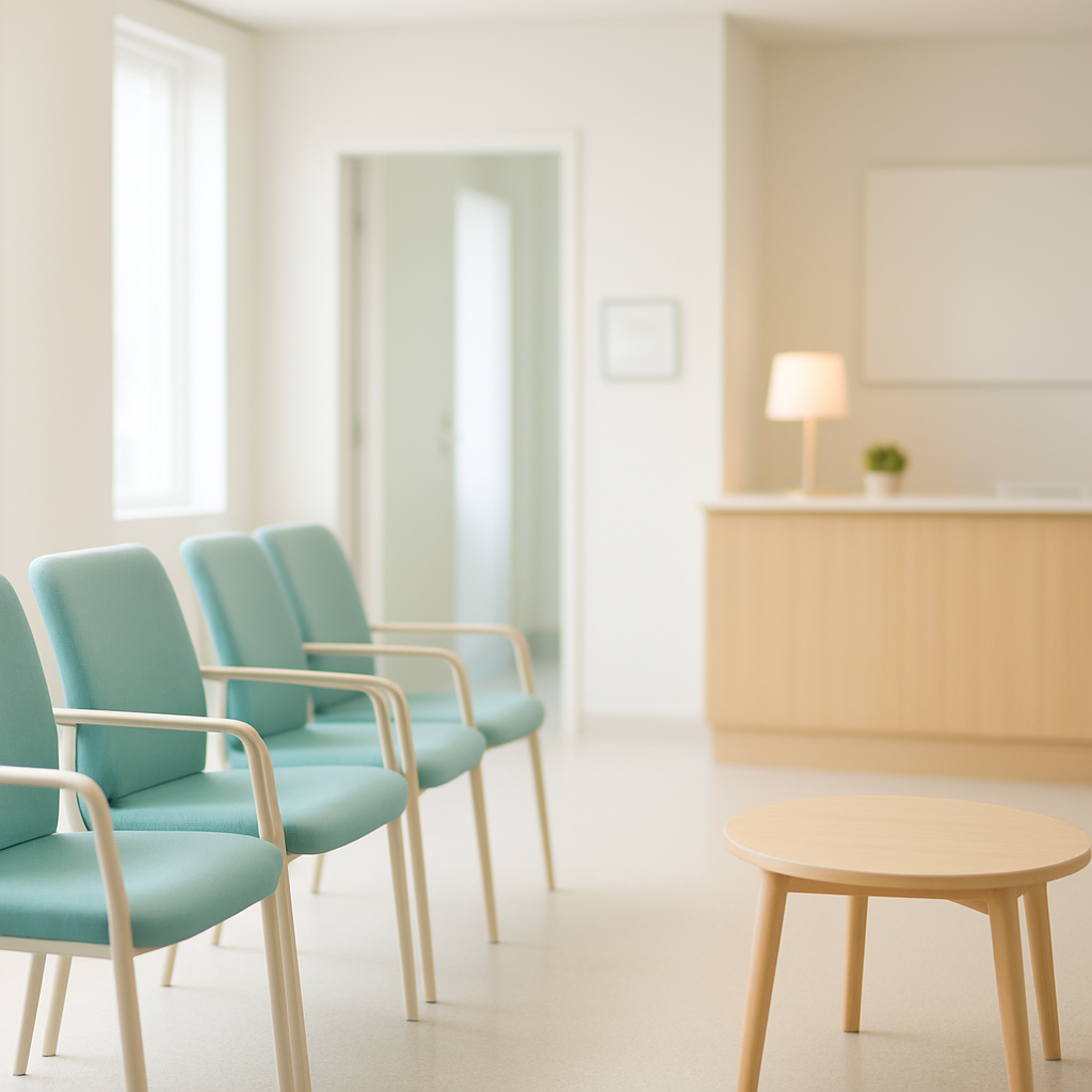 Bright, calm interior of the Bay Area Arthritis Care clinic